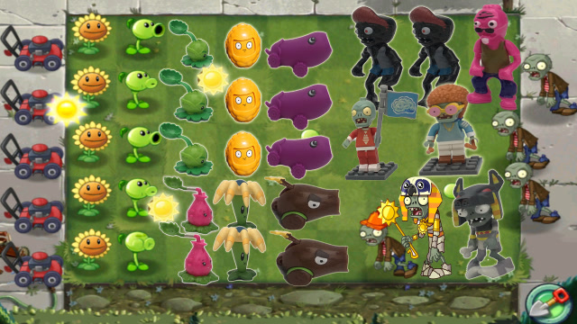 植物大战僵尸游戏!茄子加农炮对战太阳神僵尸保卫家园