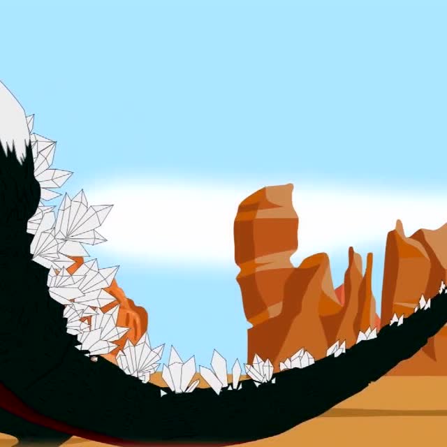 哥斯拉打怪动画哥斯拉vs太空哥斯拉怪物竞技场