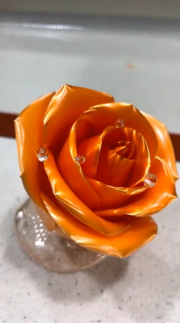 糖艺玫瑰花制作