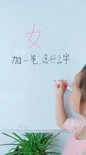 女字加一笔念什么字