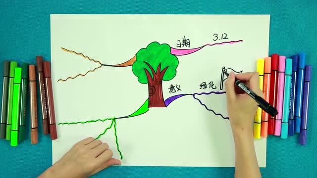凯爸爸课堂思维导图第三十节植树节