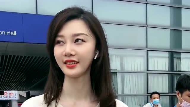 偶遇张芮尔女神,真人比照片上都要漂亮,真是太有气质了!