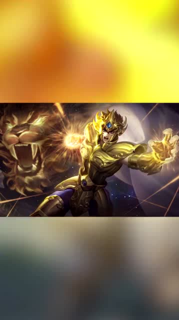 王者荣耀:达摩黄金狮子座海报发布,与后羿一起守护雅典娜吧