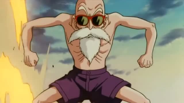 龙珠剧场版:龟仙人变身肌肉男,气功波摧毁十几艘战舰