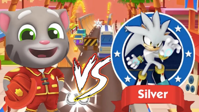 汤姆猫跑酷游戏 消防员汤姆猫vs索尼克希弗尔跑酷