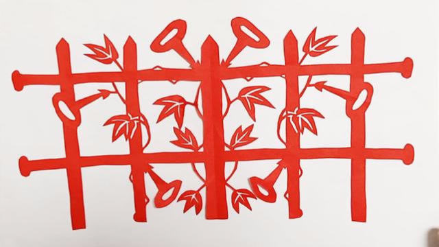 侗家妹手工,院墙栅栏,儿童剪纸好看易学