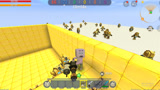 迷你世界：派大星大战一百只大黄蜂，结果被大黄蜂的高大给吓到了