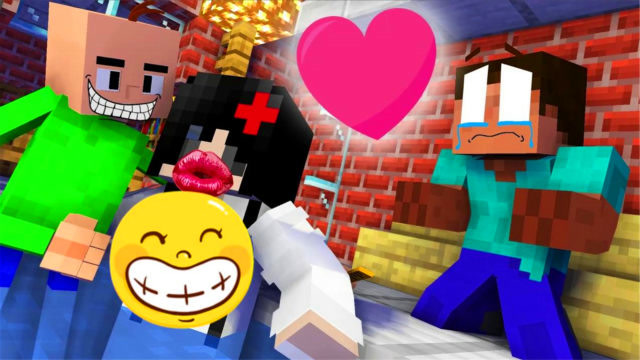 minecraft动画《him的爱情》,him收获了纯真爱情!