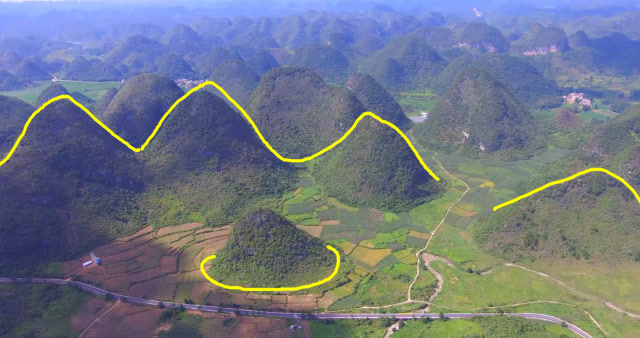 后靠笔架山,前面有大印,真是个顶级的风水宝地!