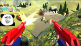 战地模拟器：蓝色小子掏出红色手枪，来一个背后偷袭！