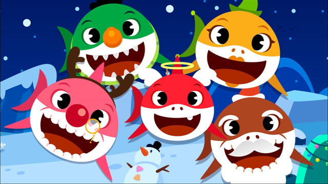 朱妮托尼儿歌  第188集 圣诞鲨鱼宝宝,是谁来参加鲨鱼宝宝的派对呢?