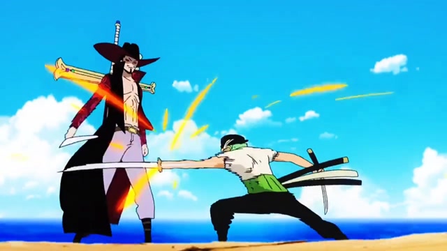 海贼王:来重温一遍索隆对战鹰眼吧