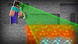 我的世界MC动画：菜鸟是怎么用x光眼镜找到更多钻石的
