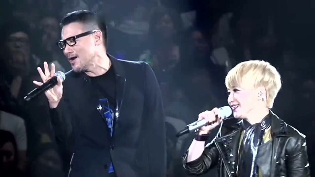 三十周年演唱会陈慧娴张学友深情合唱《轻抚你的脸》,好听到爆