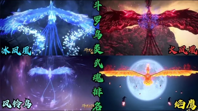 斗罗大陆斗罗鸟类魂兽排名邪火凤凰仅排第三谁是第一呢