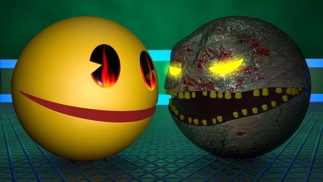 吃豆人大战:吃豆人一路吃着豆子,遇到了幽灵之火,会怎么样呢?