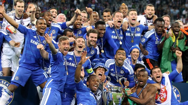 老男孩们终圆梦!2012欧冠决赛切尔西战胜拜仁登顶欧洲