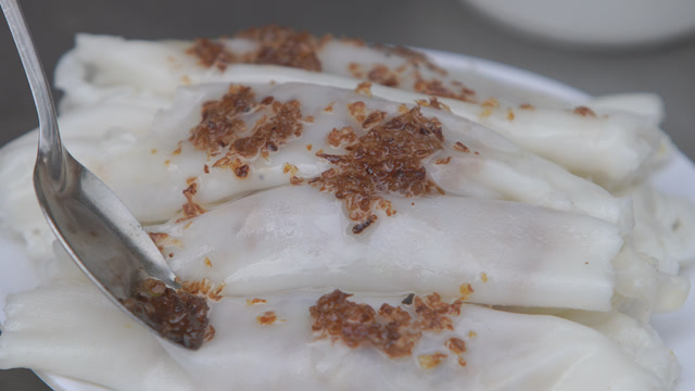 薄薄的粄皮,鲜美的内陷,客家小吃簸箕粄清爽诱人!