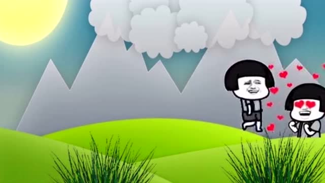太阳出来我爬山坡,爬到了山顶我想唱歌