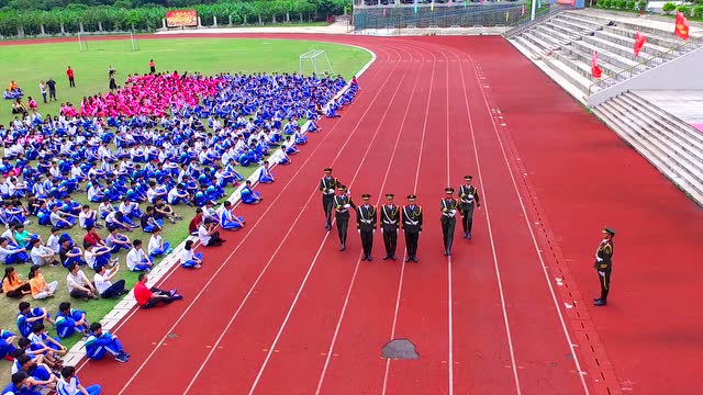 增城区朱村中学开展国旗在我心中活动