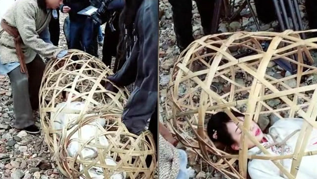 古代针对女子出轨最残酷的刑罚,直接浸猪笼扔到河里,惨无人道!