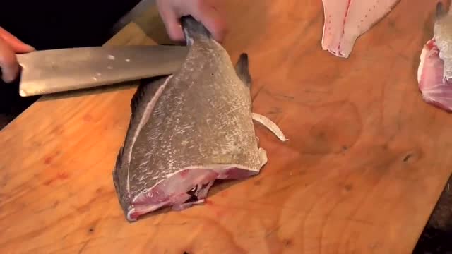 当胡椒鲷遇到了刺身刀工师傅,顿时变美食了!