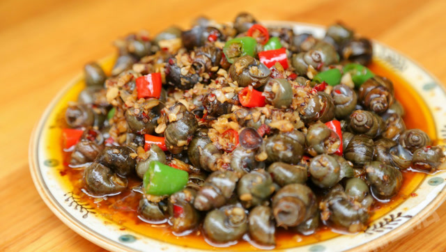 教你三步炒好酱爆田螺,真心好吃,吃得真是过瘾