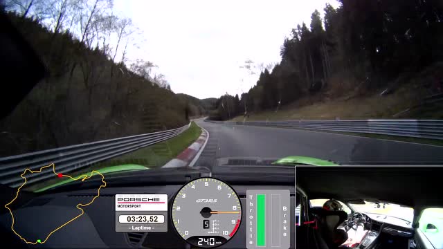 6分56秒4!全新一代保时捷911 gt3 rs纽博格林北环圈速达成!