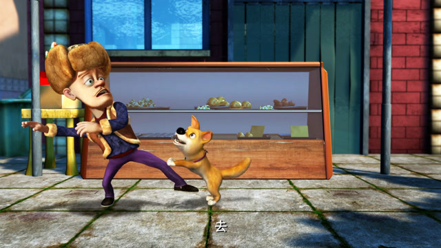 一条机灵的小狗帮光头强追回了钱,真是只讨人喜欢的狗狗