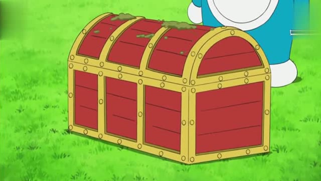 哆啦a梦:大雄瞬间变身成铁铲,挖出了藏宝箱,没想到几乎是破玩意!