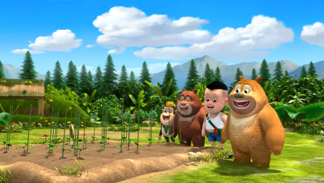 熊熊乐园 :小伙伴们种的植物都长高了,熊二的蜂蜜什么时候长出来