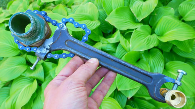 又出新工具了,用旧扳手和链条自制功能扳手,太实用了