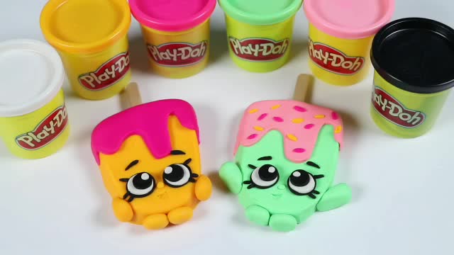 diy橡皮泥制作笑脸雪糕造型,这也太可爱了,不得不佩服这手艺