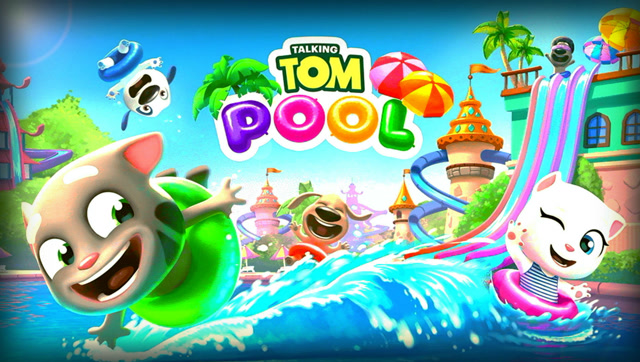 汤姆猫水上乐园 talking tom pool level47-49 游戏演练 手游酷玩