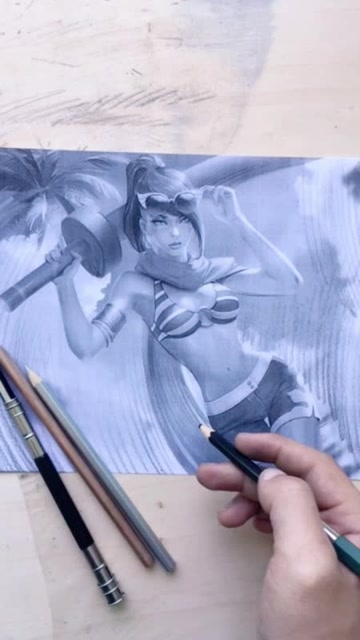 手绘英雄联盟薇恩