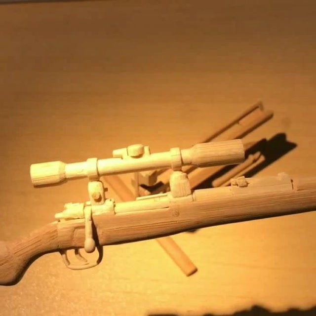 筷子手工制作:吃鸡神器98k