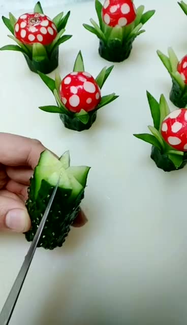花式雕刻黄瓜