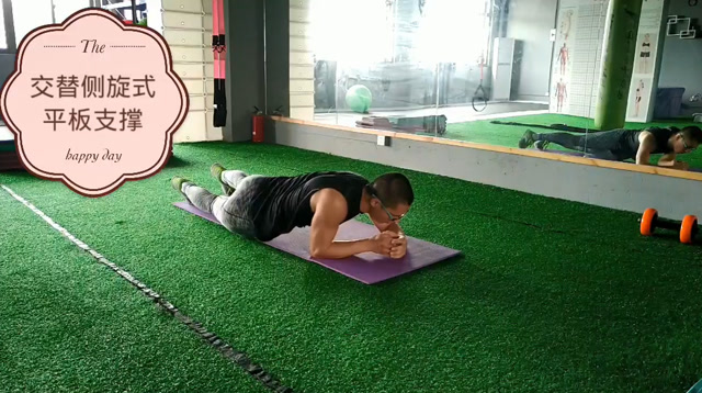 交替侧旋式平板支撑