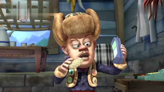 熊出没:强哥拿斧头砍树,不小心落下熊二幼年的照片