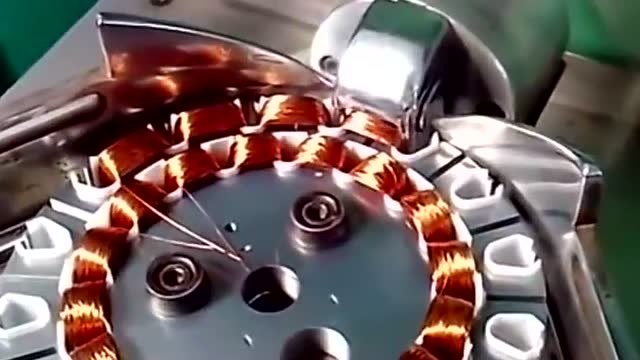 吊扇电机定子线圈自动绕制,机器的效率就是高