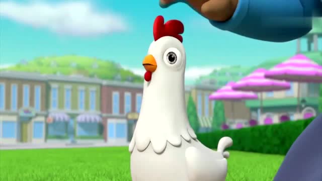 汪汪队立大功:咕咕鸡一点都不怕大恐龙,市长你担心是多余的