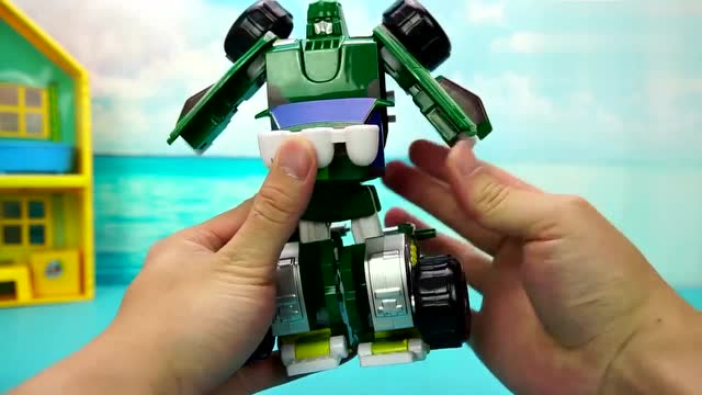 百变机兽之洛洛历险记,机车族冲击波和力霸天变形趣味玩具