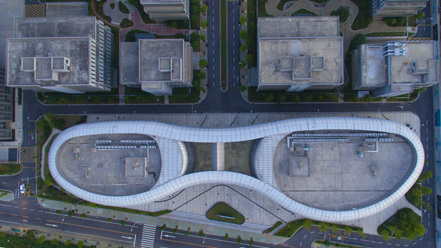 航拍武汉光谷未来智汇城,全国唯一地球空间信息产业化基地!