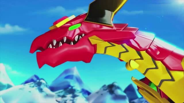 小爱跟米娜跳到了翔龙骑士身上,却被带飞了