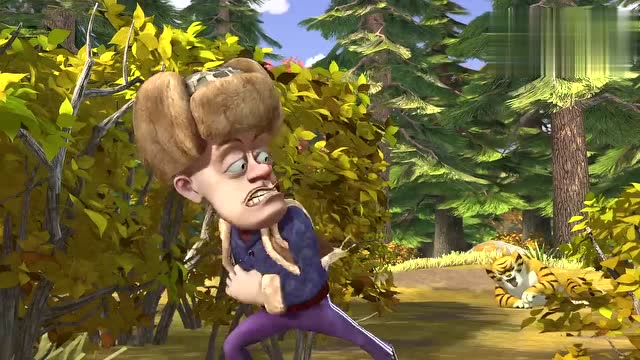 熊出没:狗熊岭惊现野生东北虎,可把光头强吓坏了