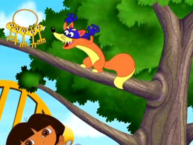 爱探险的朵拉:捣蛋鬼别捣蛋,朵拉说这句语,赶跑捣蛋鬼!