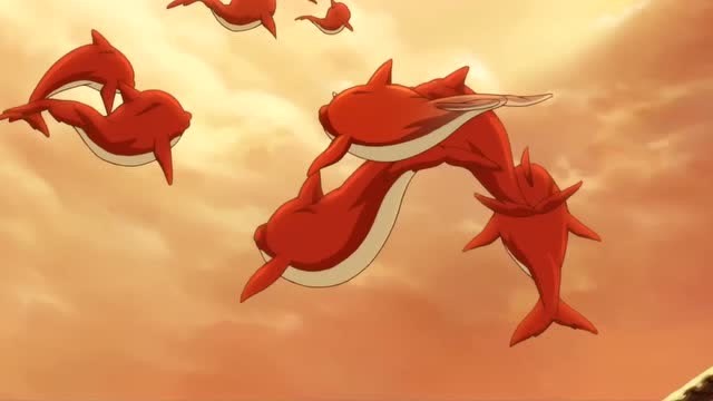 大鱼海棠:椿与鲲深情拥抱,鲲与众海豚飞舞