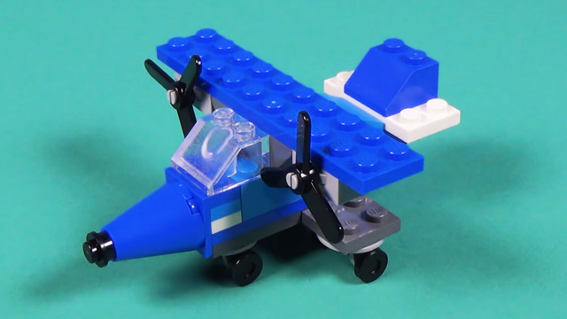 乐高积木颗粒玩具组装1架飞机模型