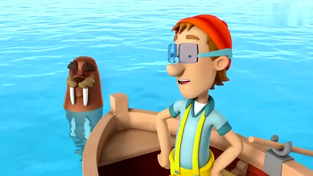 汪汪队立大功 阿宝船长用望远镜观看海豚宝宝,发现就在眼前!