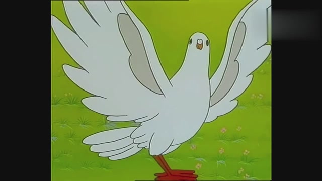 小鸽子走了,大头儿子伤心的哭了,看来他对小鸽子已经产生了感情!